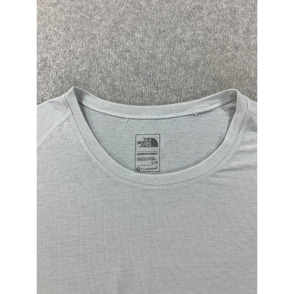 The North Face Flash Dry Polyester Blend Tee Shirt‎ (Women's Large) Gray - Picture 2 of 12
